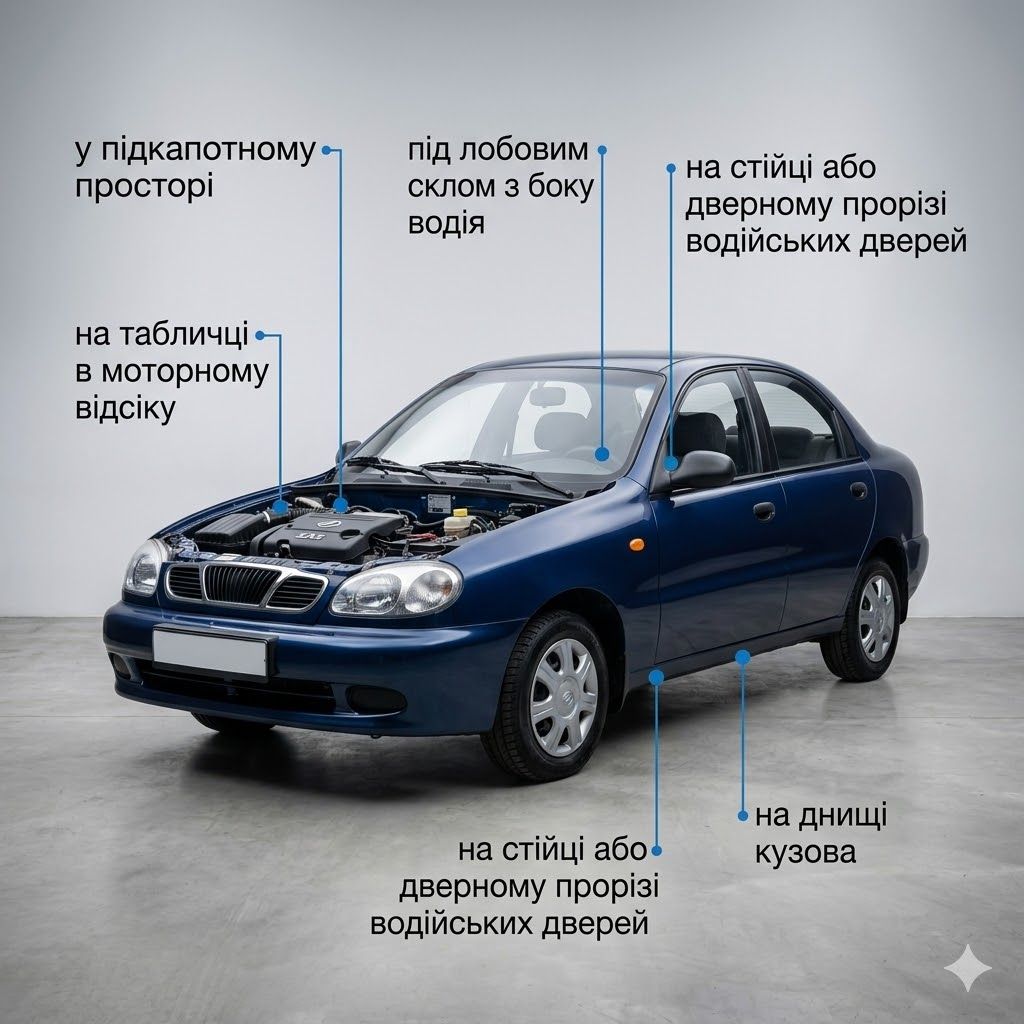 Где искать VIN-код